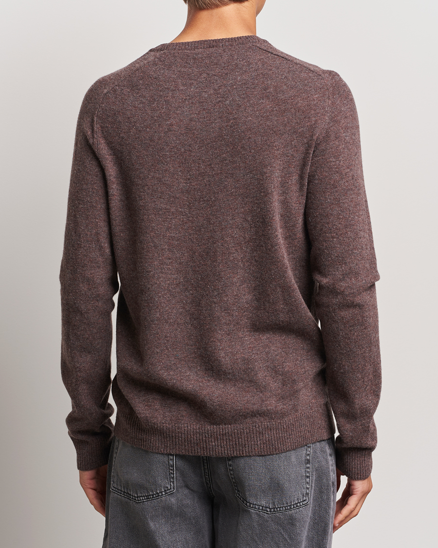 Herren | Pullover | KnowledgeCotton Apparel | Lambswool Roundneck Brown