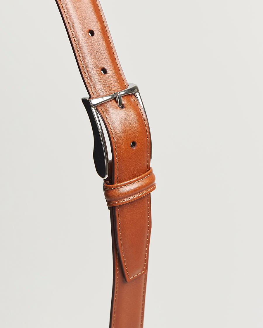 Herren | Gürtel | Anderson's | Leather Suit Belt 3 cm Light Brown