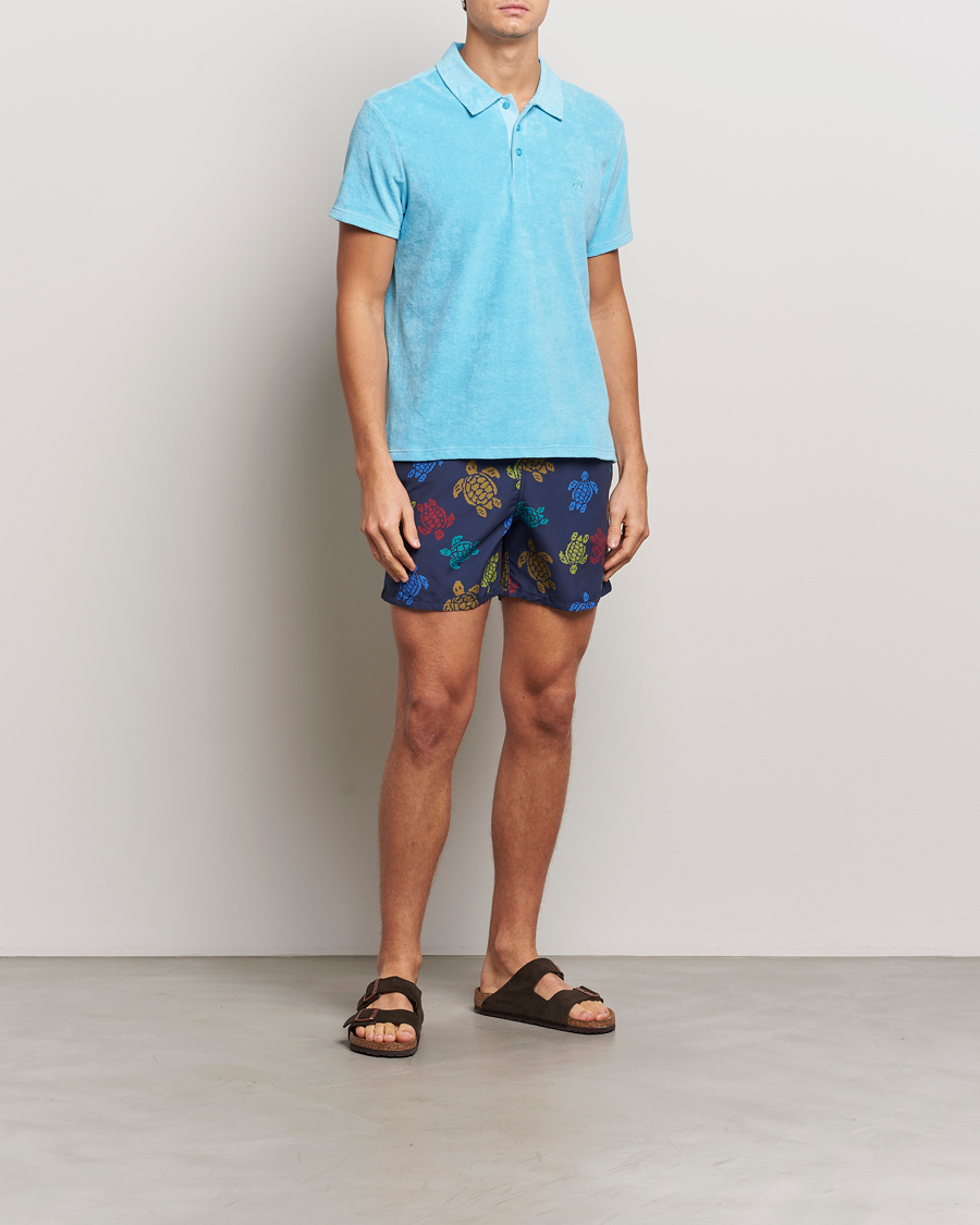 Herren | Badehosen | Vilebrequin | Moorea Swim Shorts Bleu Marine