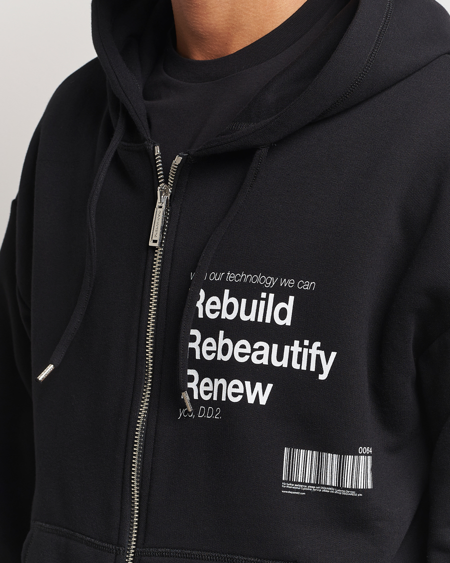 Herren | Pullover | Dsquared2 | Logo Full Zip Hoodie Black