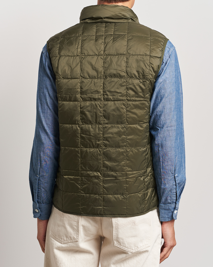 Herren | Jacken | TAION | High Neck Full Zip Lightweight Down Vest Dark Olive