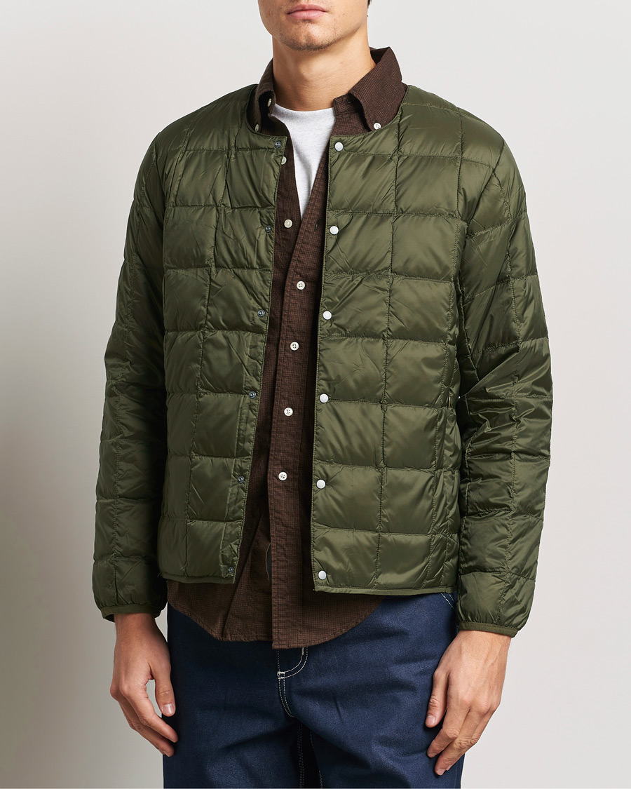 Herren | Jacken | TAION | Crew Neck Button Down Jacket Dark Olive
