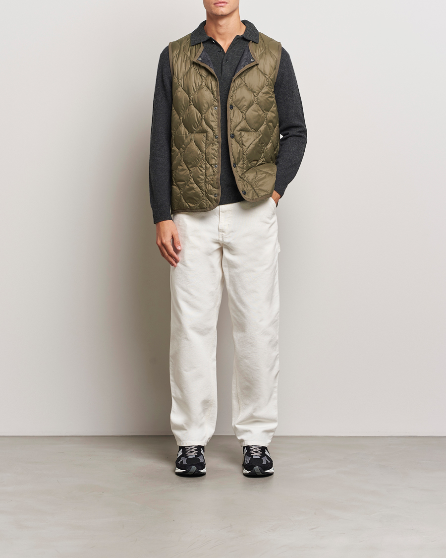 Herren | Jacken | TAION | Military Crew Neck Down Vest Dark Olive