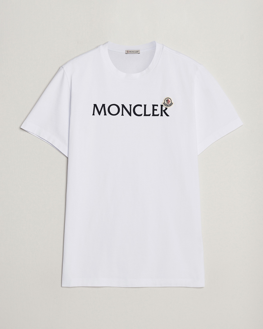 Herren | T-Shirts | Moncler | Lettering Logo T-Shirt White