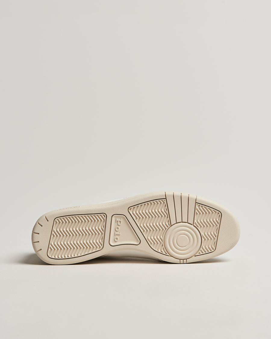 Herren | Polo Ralph Lauren Polo Court Sneaker Deckwash White/Navy | Polo Ralph Lauren | Polo Court Sneaker Deckwash White/Navy