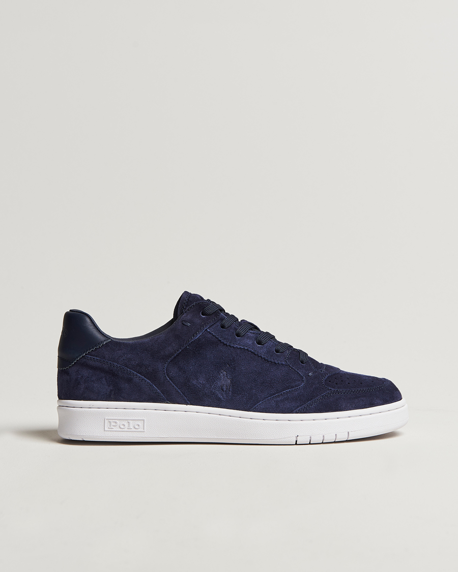 Herren | Polo Ralph Lauren Polo Court Sneaker Navy Suede | Polo Ralph Lauren | Polo Court Sneaker Navy Suede