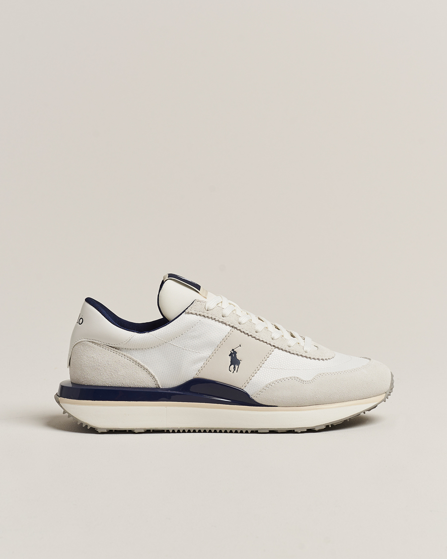 Herren | Polo Ralph Lauren Train 89 PP Sneaker Deckwash White/Newport Navy | Polo Ralph Lauren | Train 89 PP Sneaker Deckwash White/Newport Navy