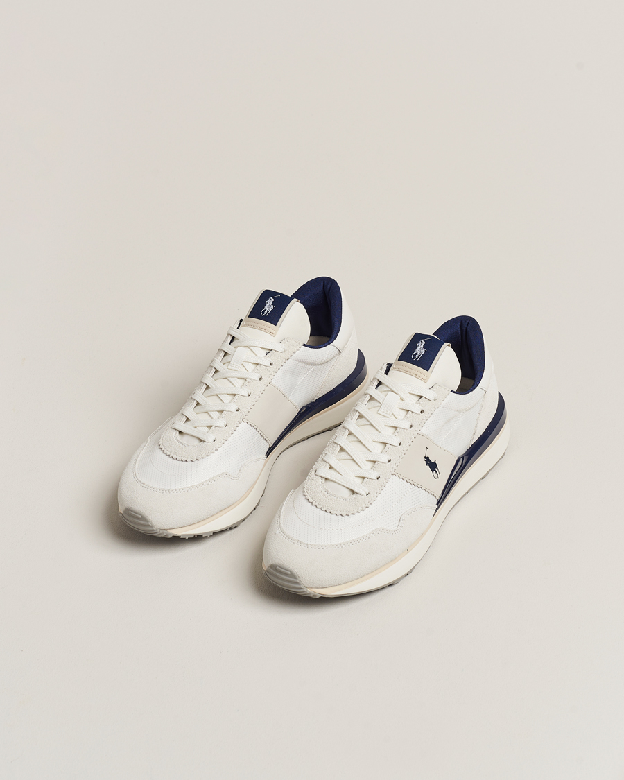 Herren | Polo Ralph Lauren Train 89 PP Sneaker Deckwash White/Newport Navy | Polo Ralph Lauren | Train 89 PP Sneaker Deckwash White/Newport Navy