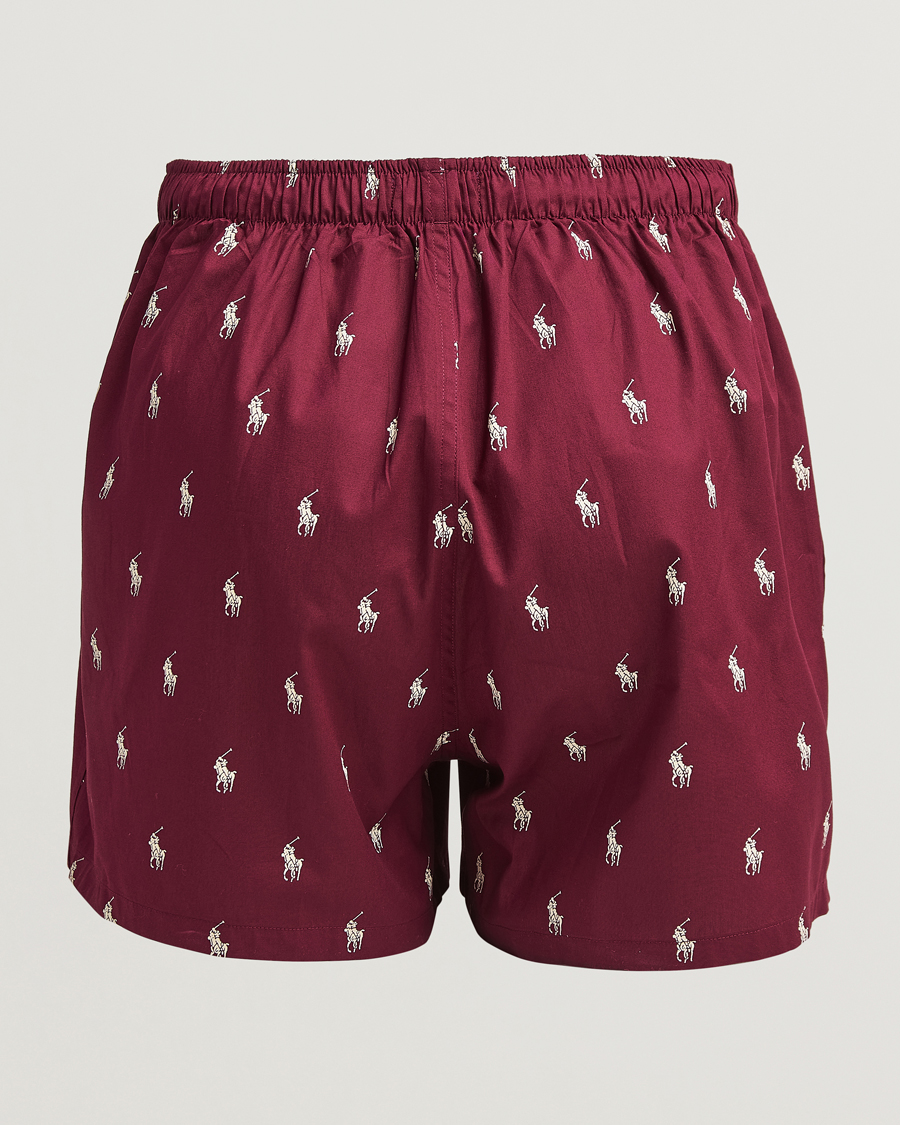 Herren | Unterwäsche | Polo Ralph Lauren | 3-Pack Woven Boxer Plaid/Navy/Red PP