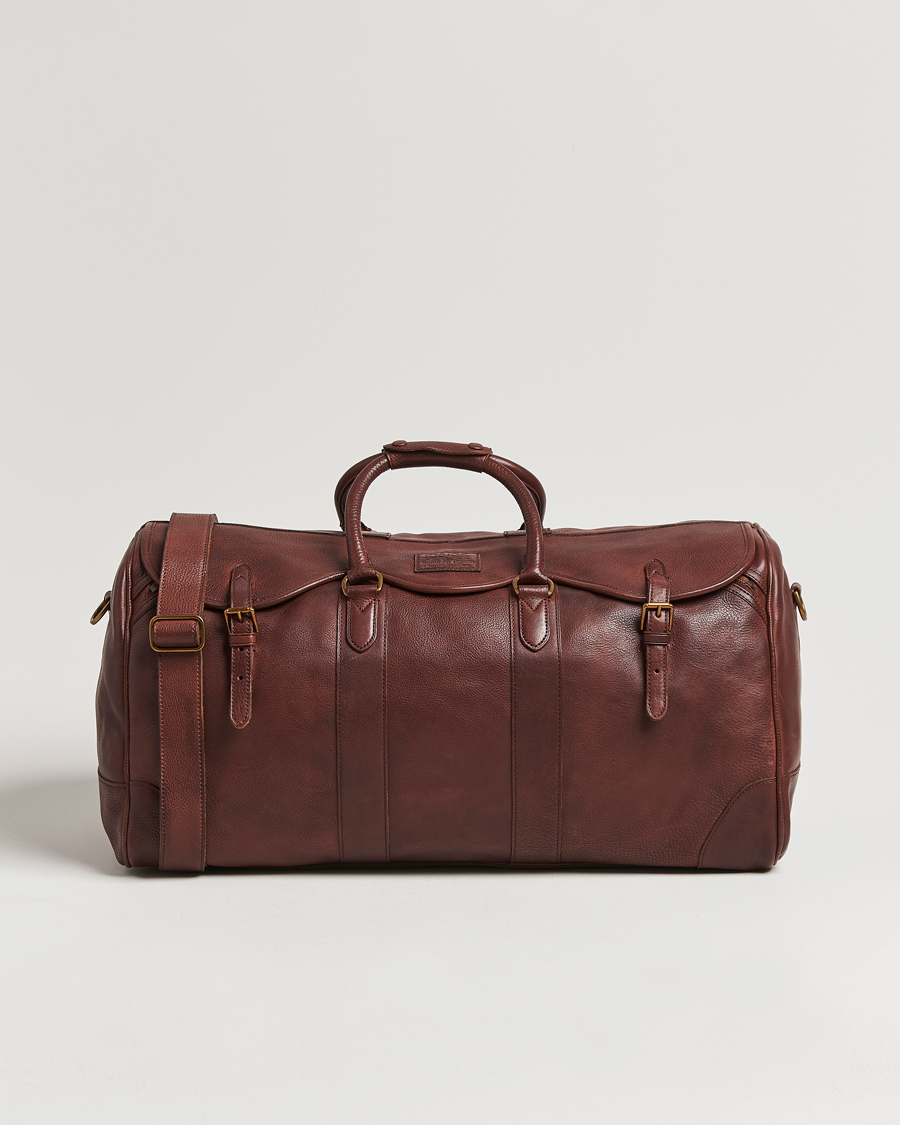 Herren | Polo Ralph Lauren Washed Leather Heritage Duffle Bag British Tan | Polo Ralph Lauren | Washed Leather Heritage Duffle Bag British Tan