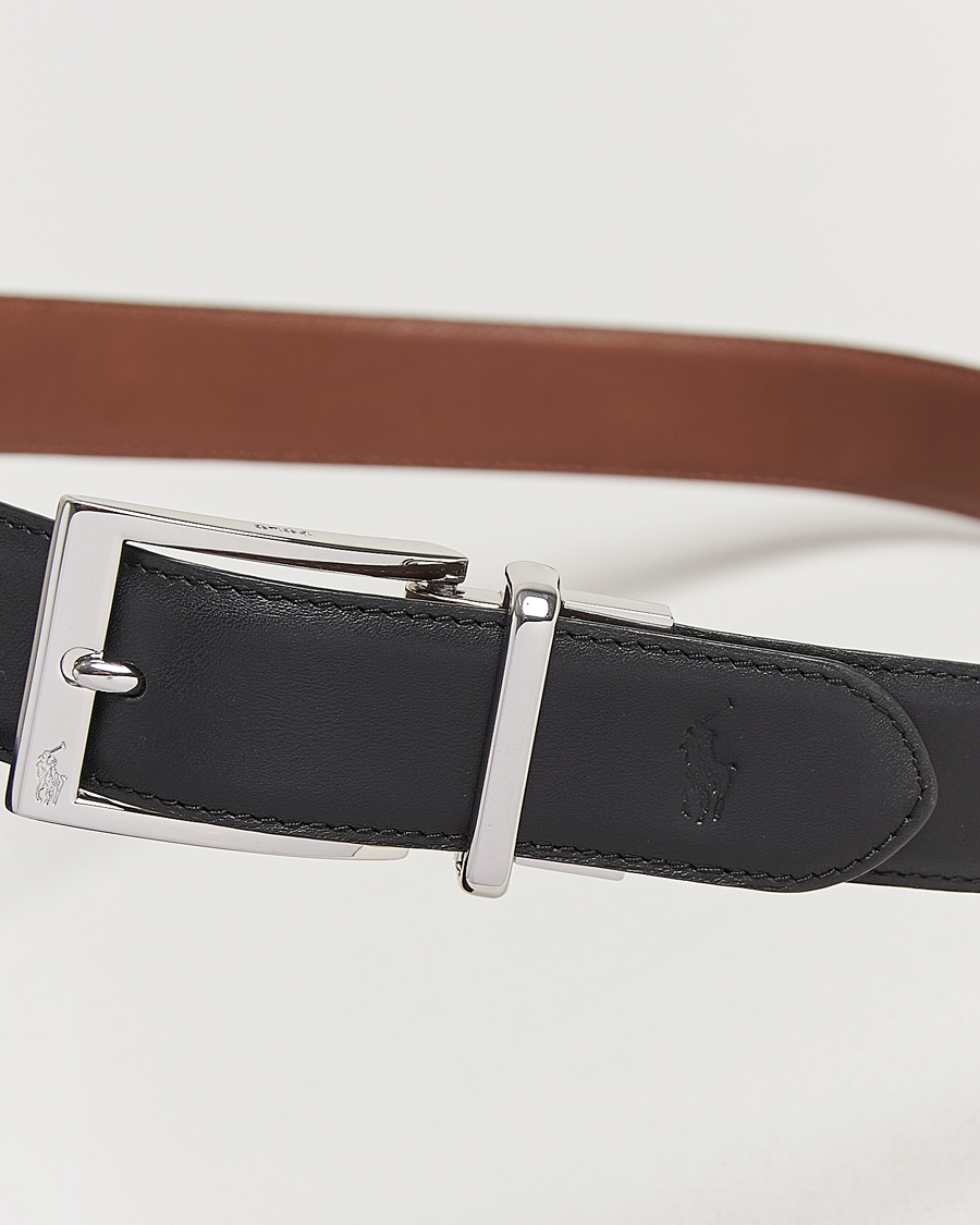 Herren | Polo Ralph Lauren Reversible Leather Belt Black/Brown | Polo Ralph Lauren | Reversible Leather Belt Black/Brown
