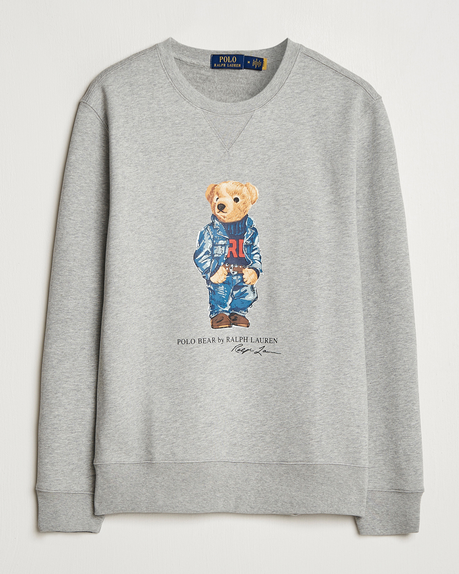 Herren | Pullover | Polo Ralph Lauren | Crew Neck Sweatshirt Andover Heather Denim Bear