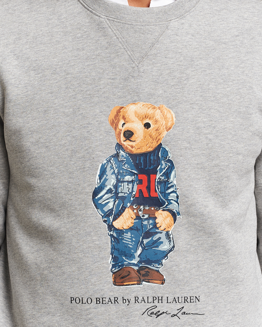 Herren | Pullover | Polo Ralph Lauren | Crew Neck Sweatshirt Andover Heather Denim Bear