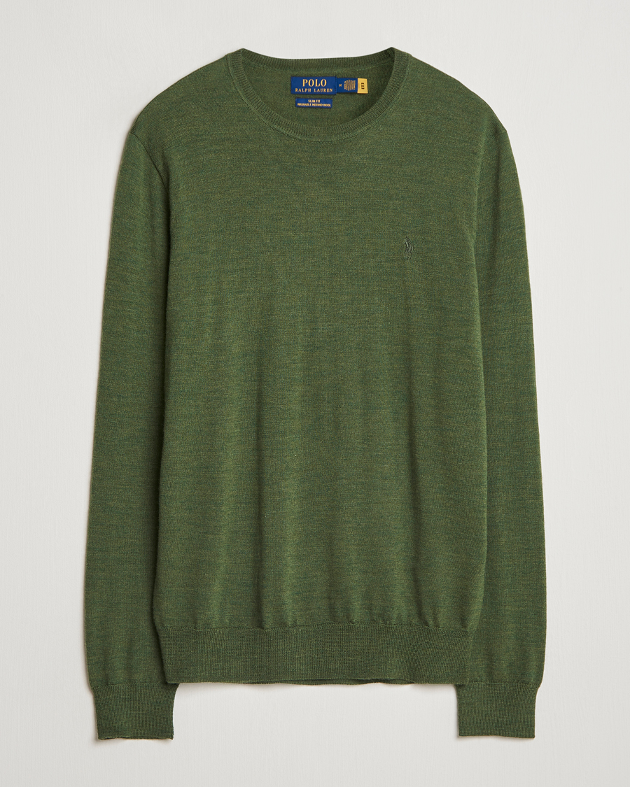 Herren | Pullover | Polo Ralph Lauren | Merino Crew Neck Pullover Classic Olive Heather