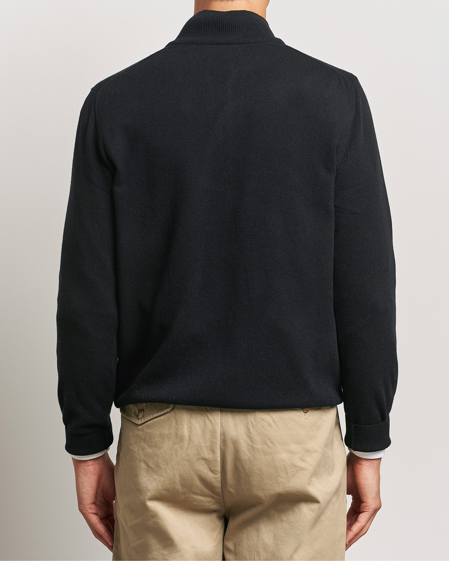 Herren | Pullover | Polo Ralph Lauren | Merino Half-Zip Sweater Polo Black