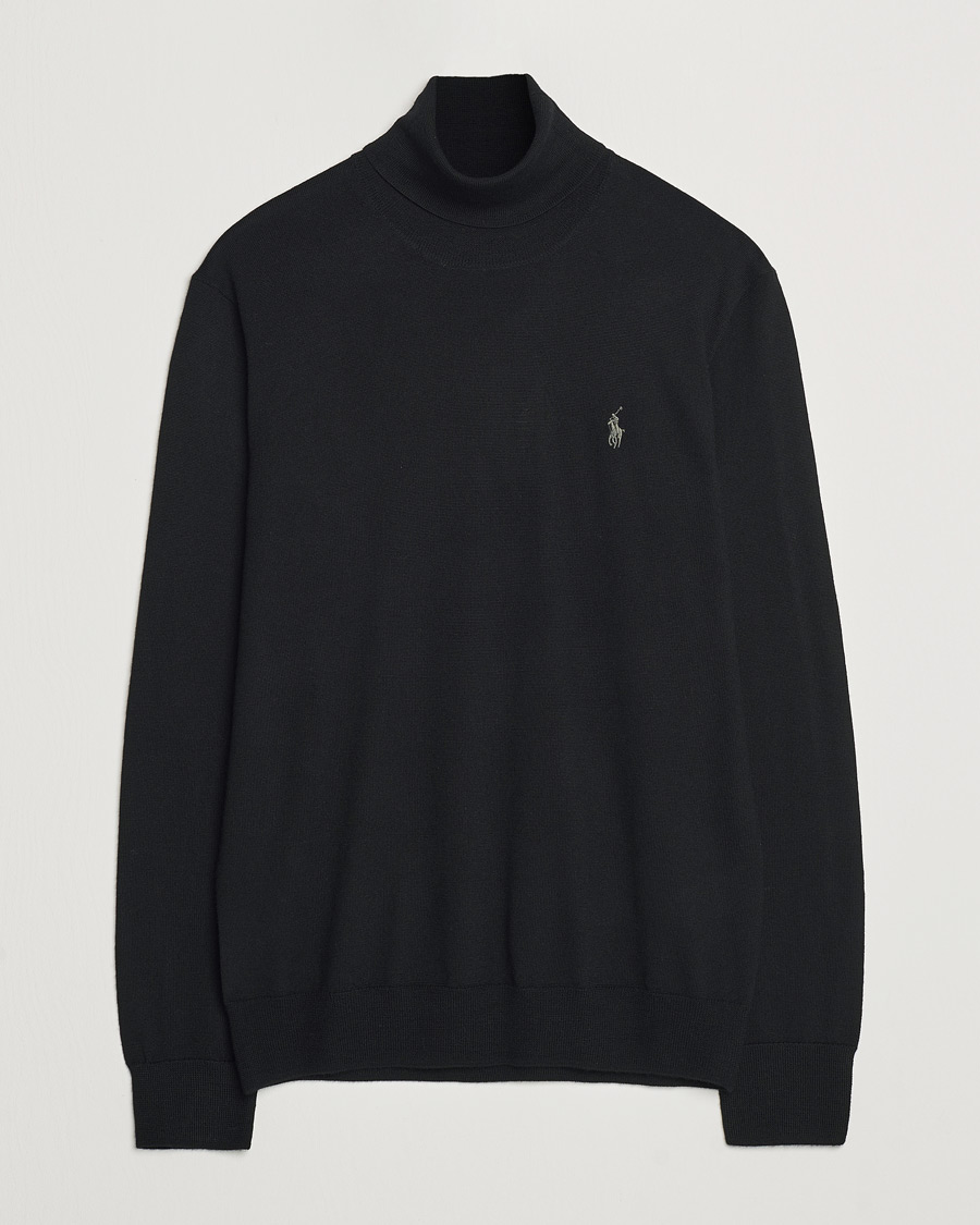 Herren | Pullover | Polo Ralph Lauren | Merino Knitted Rollneck Polo Black