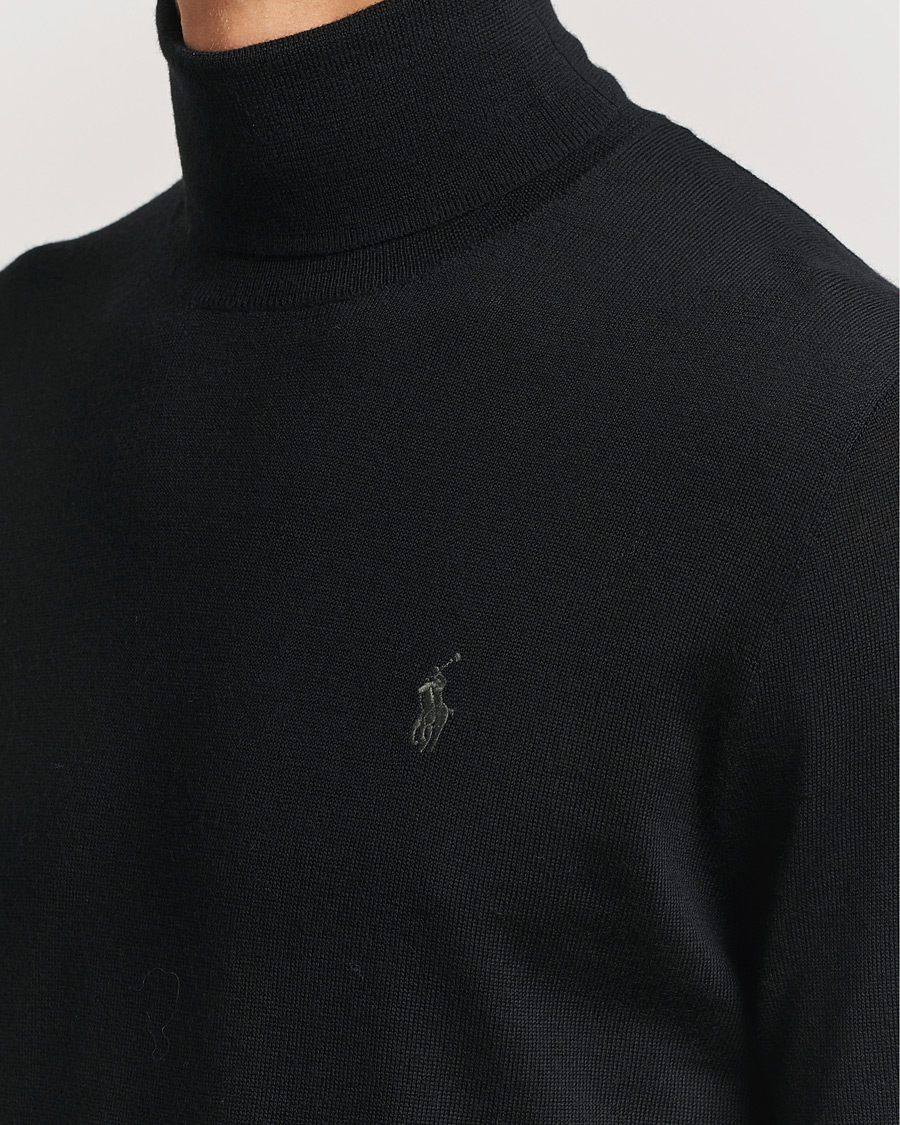 Herren | Pullover | Polo Ralph Lauren | Merino Knitted Rollneck Polo Black
