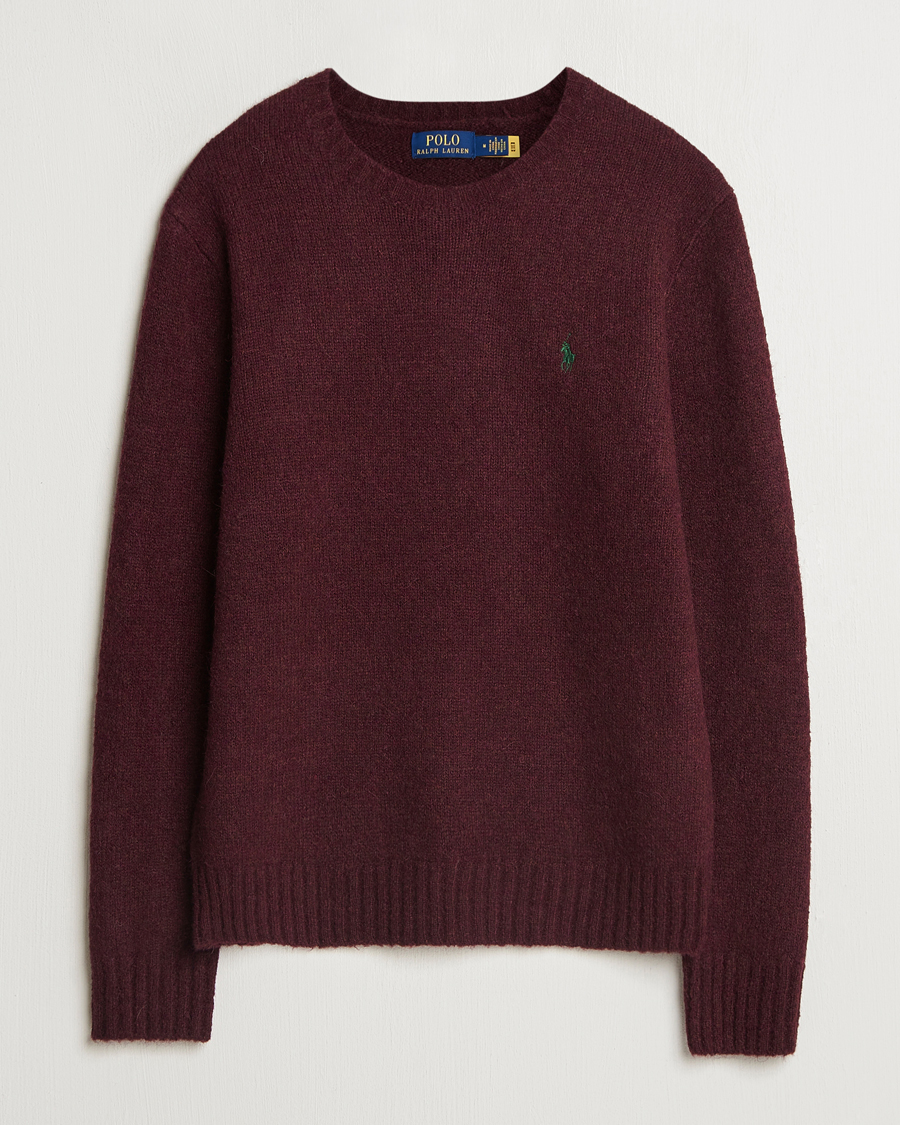Herren | Pullover | Polo Ralph Lauren | Alpaca Crew Neck Sweater Aged Wine Heather