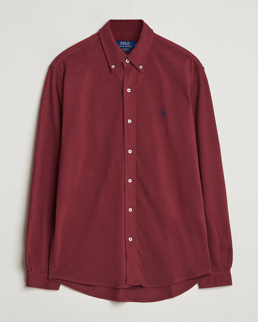 Herren | Hemden | Polo Ralph Lauren | Featherweight Mesh Shirt Vintage Port Heather
