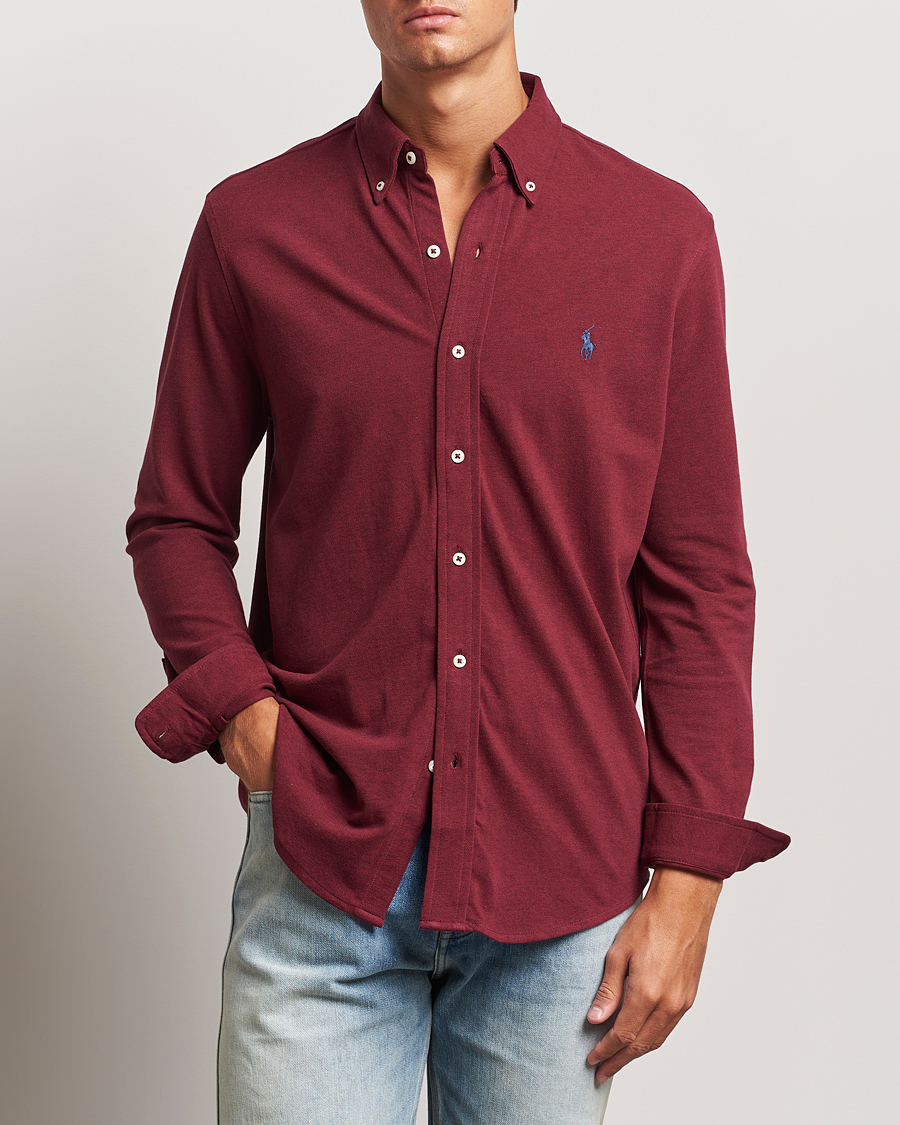 Herren | Hemden | Polo Ralph Lauren | Featherweight Mesh Shirt Vintage Port Heather