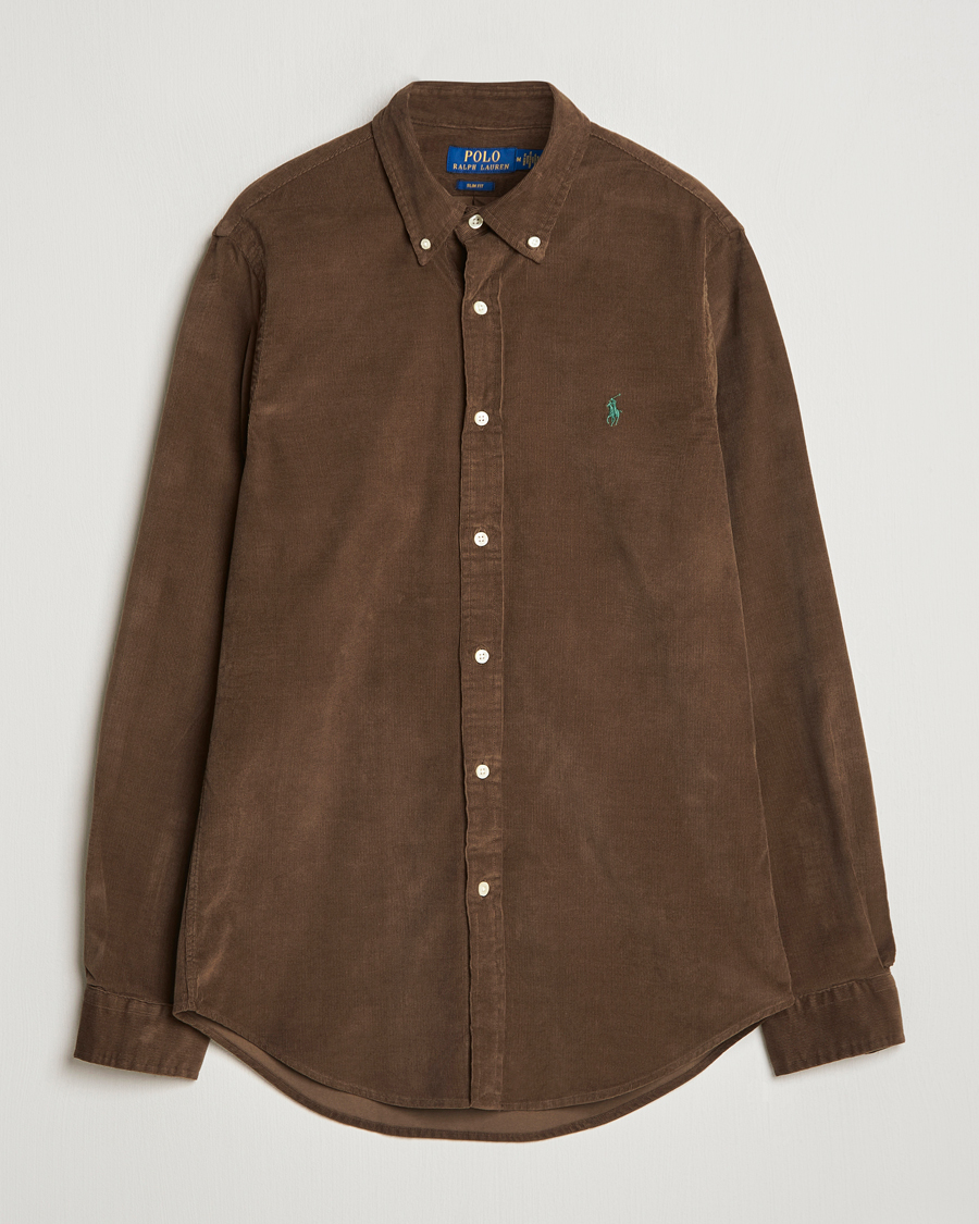 Herren | Hemden | Polo Ralph Lauren | Slim Fit Corduroy Shirt Chocolate Mousse
