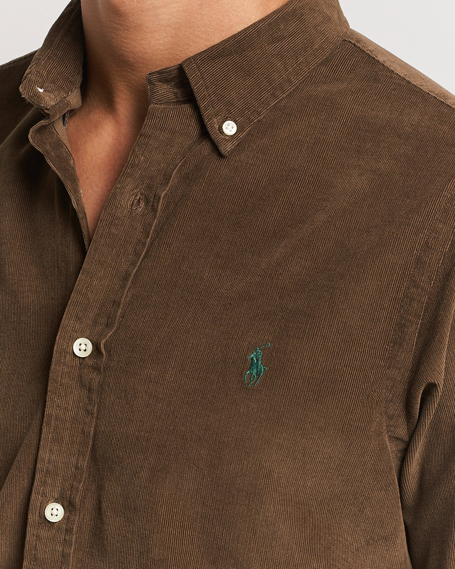 Herren | Hemden | Polo Ralph Lauren | Slim Fit Corduroy Shirt Chocolate Mousse