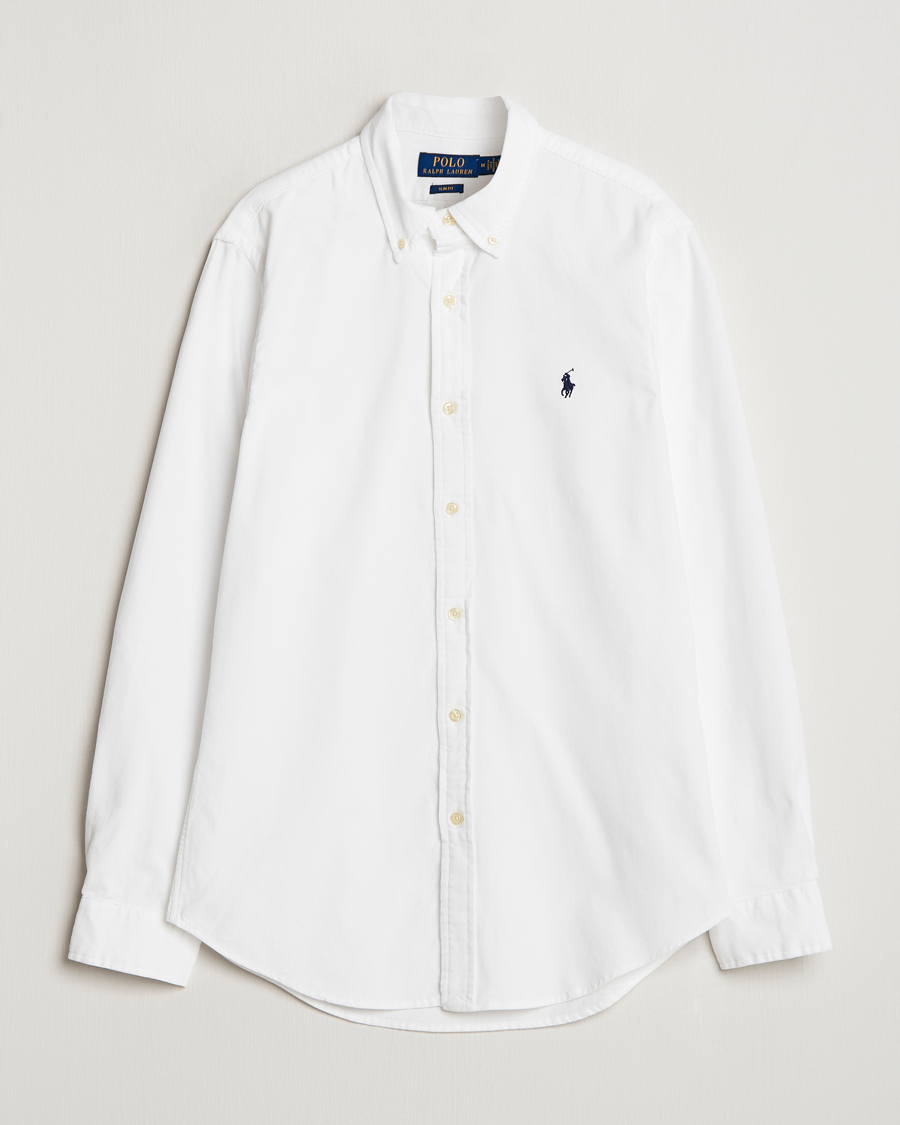 Herren | Hemden | Polo Ralph Lauren | Slim Fit Corduroy Shirt White