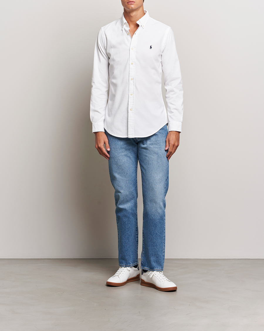 Herren | Hemden | Polo Ralph Lauren | Slim Fit Corduroy Shirt White