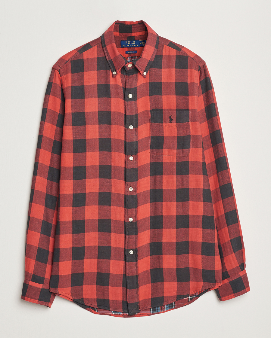 Herren | Hemden | Polo Ralph Lauren | Double Face Custom Fit Check Shirt Red/Black