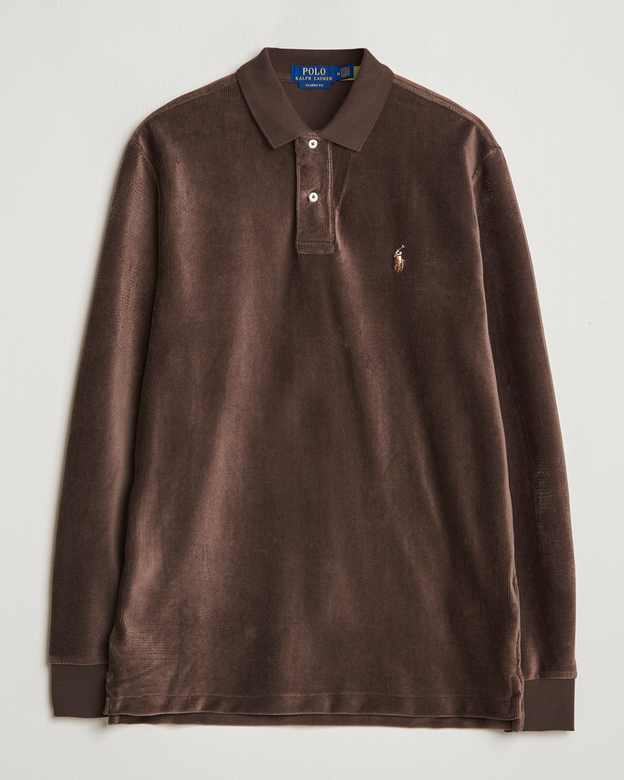 Herren | Pullover | Polo Ralph Lauren | Corduroy Long Sleeve Polo Circuit Brown