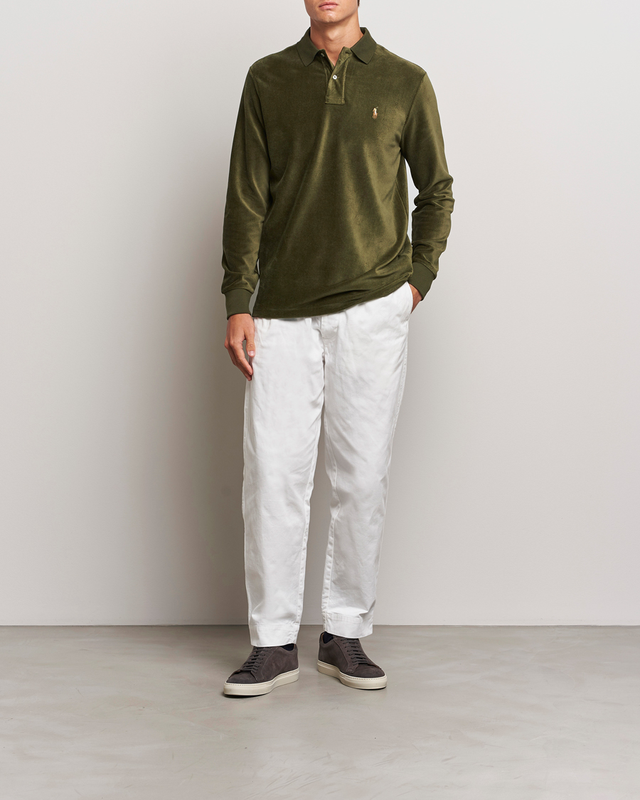 Herren | Pullover | Polo Ralph Lauren | Corduroy Long Sleeve Polo Dark Loden