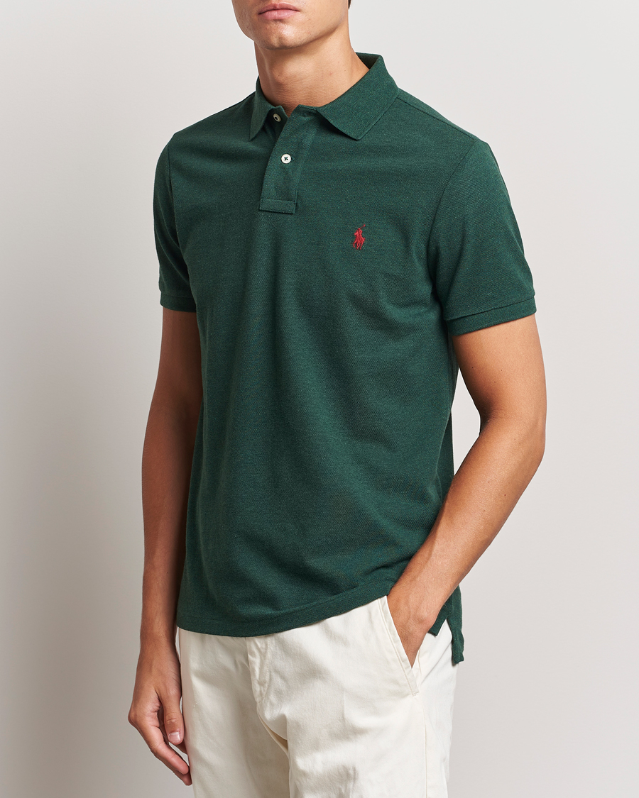 Herren | Poloshirts | Polo Ralph Lauren | Custom Slim Fit Polo Scotch Pine Heather