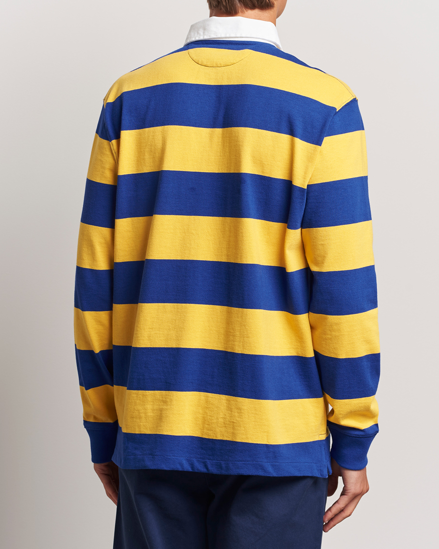 Herren | Pullover | Polo Ralph Lauren | Jersey Striped Rugger Yellow/Classic Azure