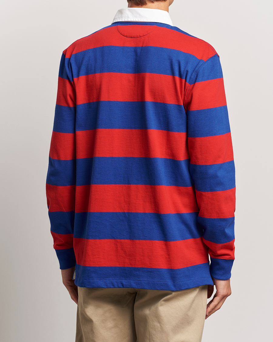Herren | Pullover | Polo Ralph Lauren | Jersey Striped Rugger Red/Classic Azure