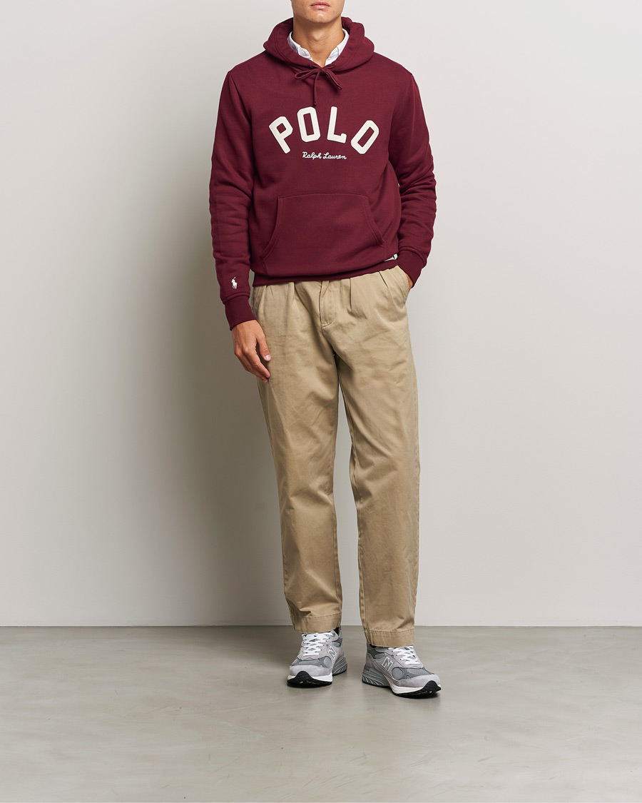 Herren | Pullover | Polo Ralph Lauren | RL Varsity Fleece Hoodie Classic Wine
