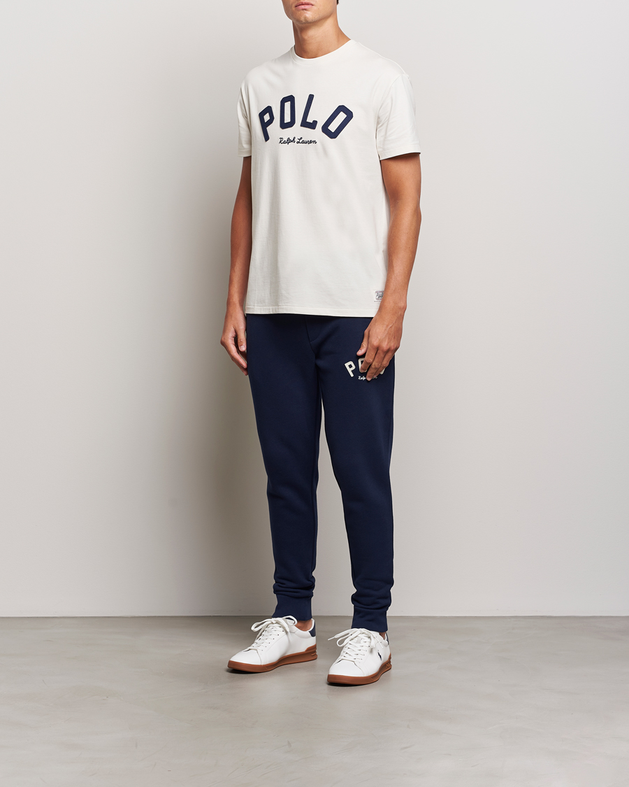 Herren | T-Shirts | Polo Ralph Lauren | RL Varsity Tee Antique Cream