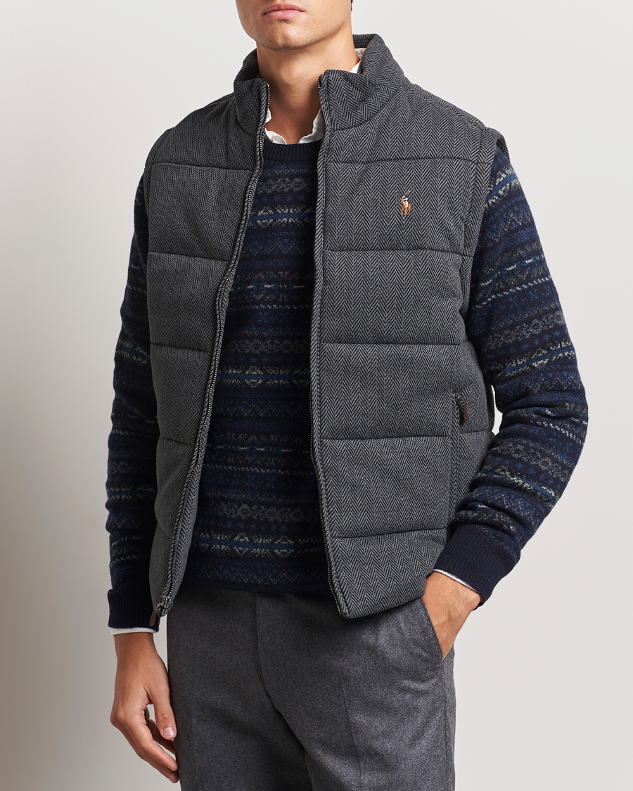 Herren | Jacken | Polo Ralph Lauren | Quilted Vest Stadium Grey Heather Herringbone