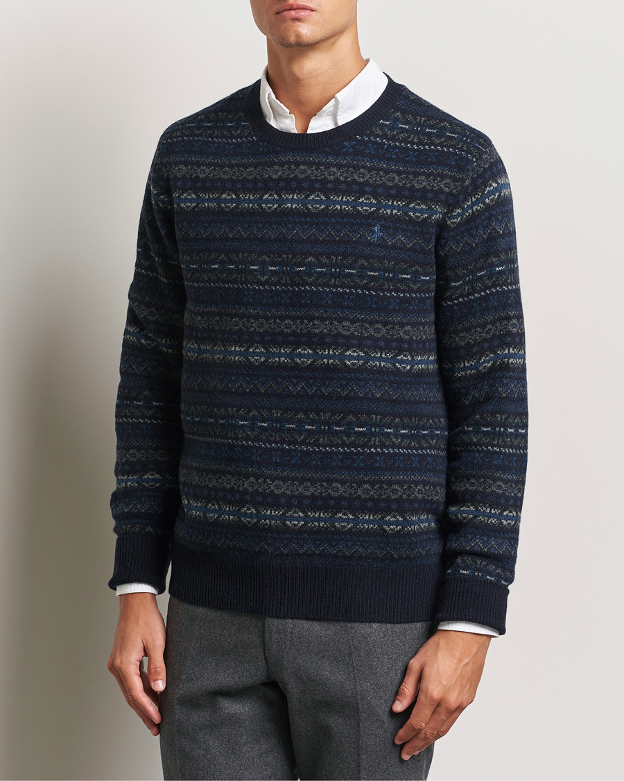 Herren | Pullover | Polo Ralph Lauren | Wool Fairisle Sweater Navy Combo