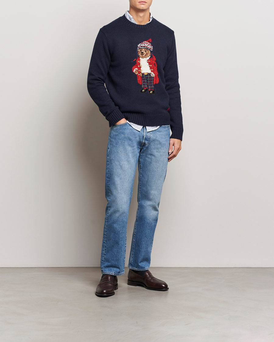 Herren | Pullover | Polo Ralph Lauren | Holiday Bear Sweater RL Navy