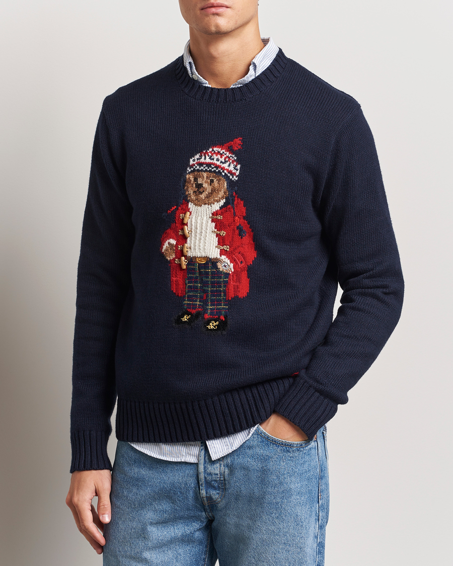 Herren | Pullover | Polo Ralph Lauren | Holiday Bear Sweater RL Navy