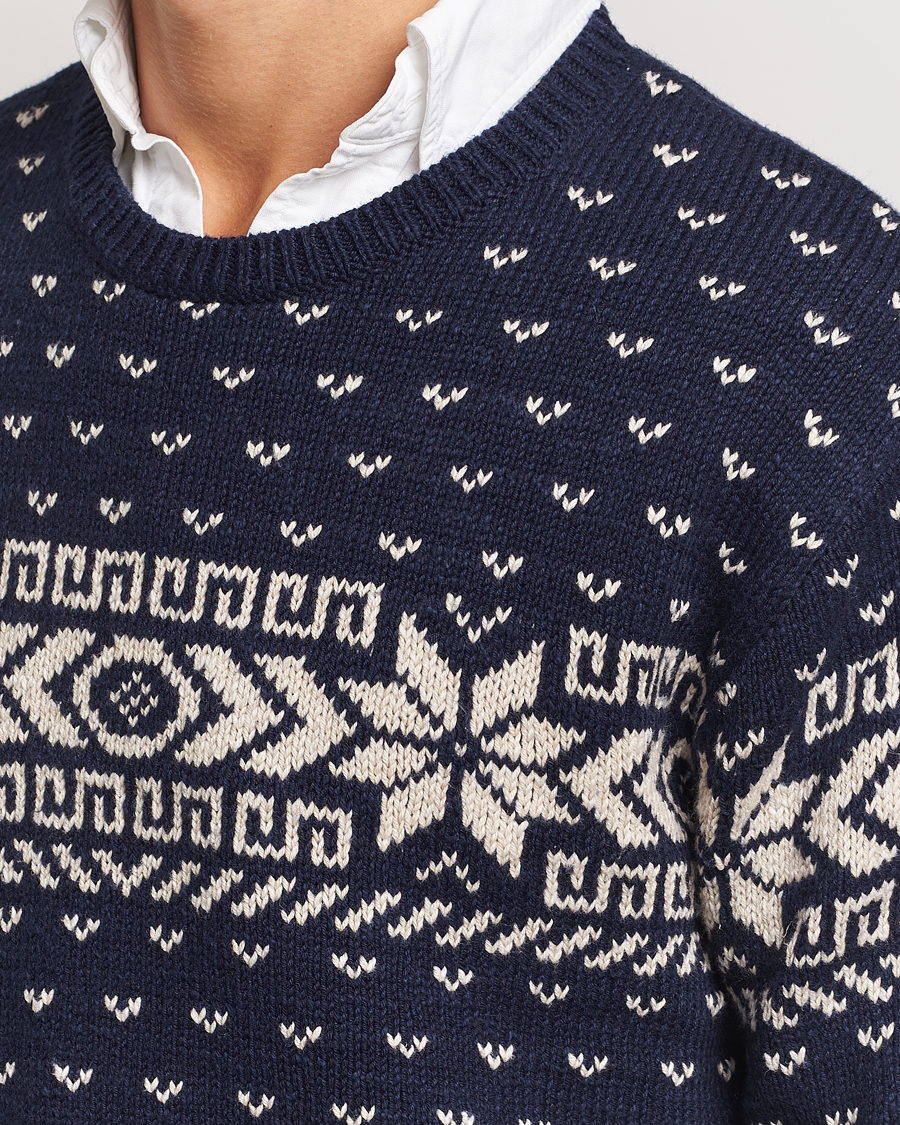 Herren | Pullover | Polo Ralph Lauren | Cotton/Cashmere Crew Neck Navy Combo