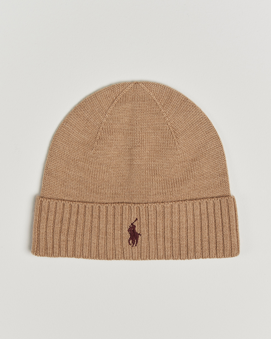 Herren | Mützen | Polo Ralph Lauren | Merino Beanie Camel Melange