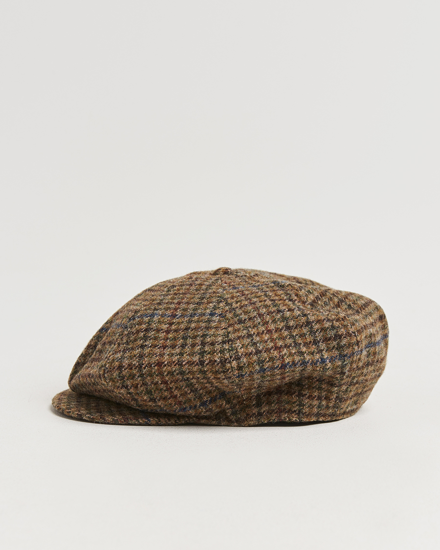 Herren | Polo Ralph Lauren Newsboy Herringbone Cap Sage/Tan | Polo Ralph Lauren | Newsboy Herringbone Cap Sage/Tan