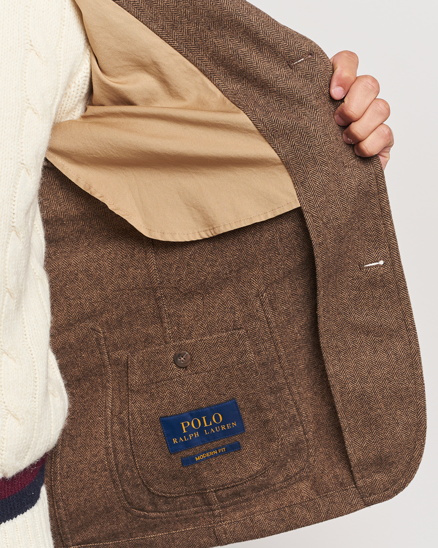 Herren | Sakkos | Polo Ralph Lauren | Classic Herringbone Sportcoat Brown/Tan