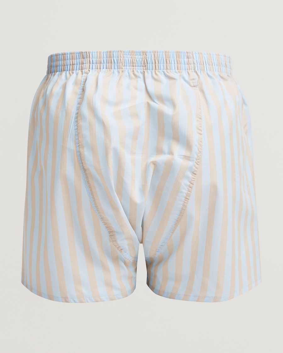 Herren | Unterwäsche | Derek Rose | Classic Fit Woven Cotton Boxer Shorts Light Blue
