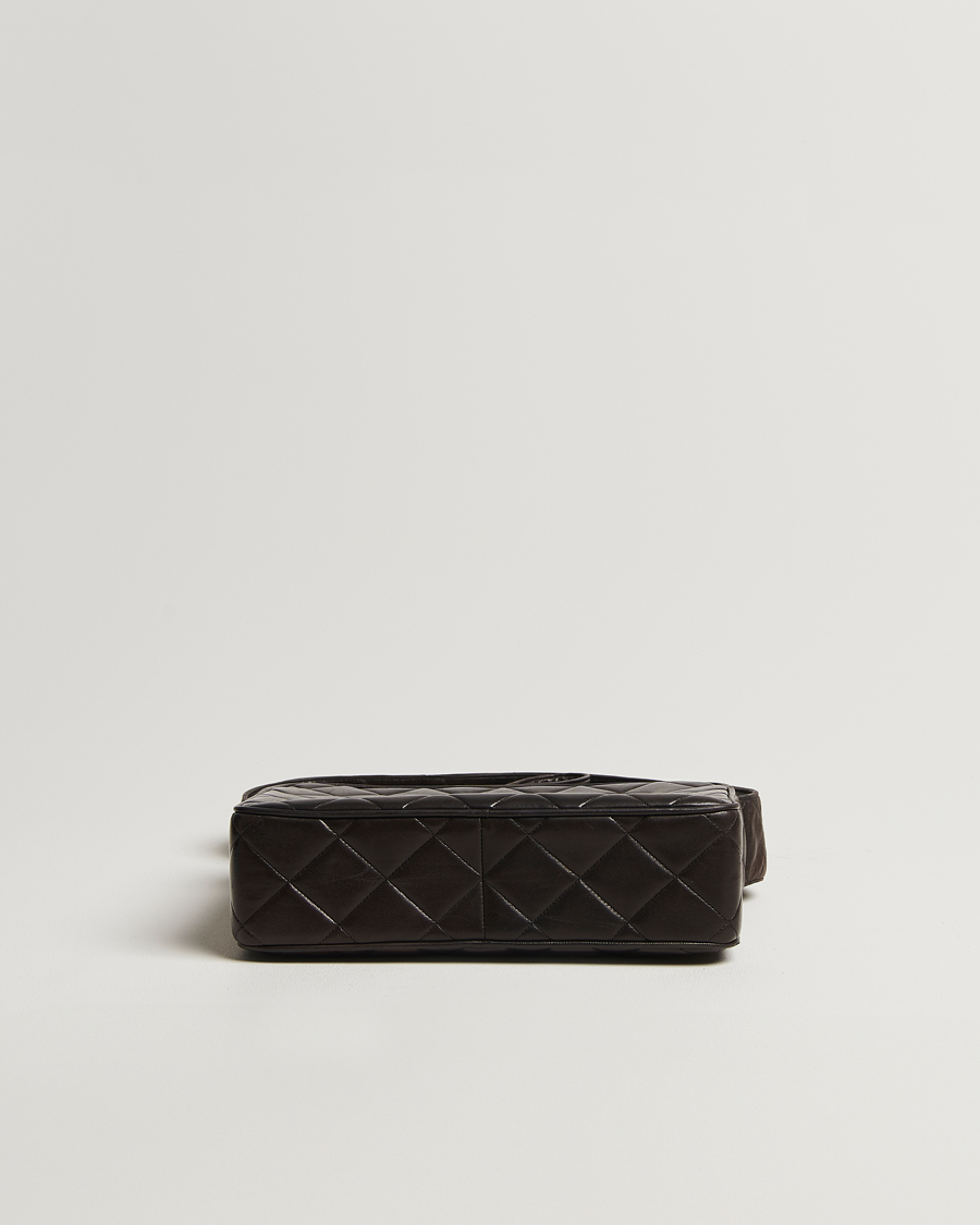 Herren | Chanel Pre-Owned Tassel Flap Shoulder Bag Black Lambskin | Chanel Pre-Owned | Tassel Flap Shoulder Bag Black Lambskin