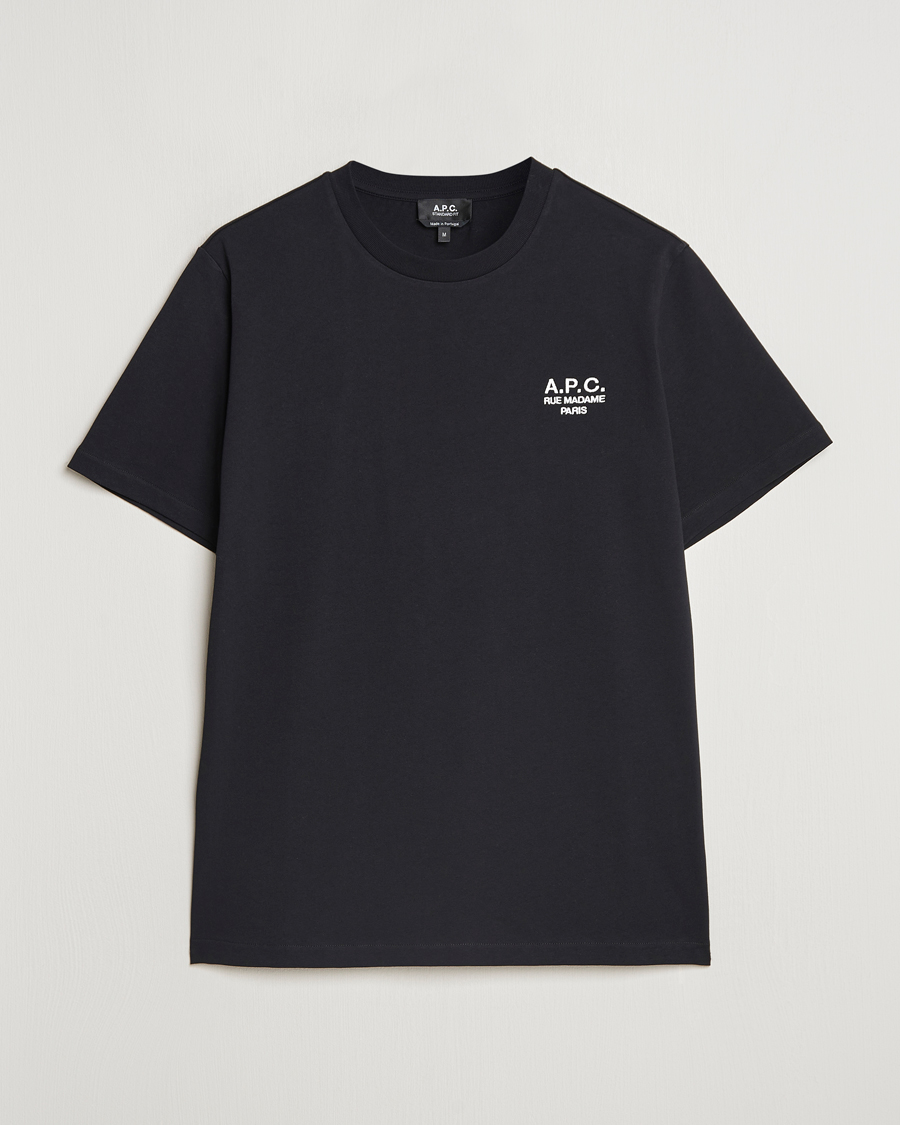 Herren | T-Shirts | A.P.C. | Rue Madame T-Shirt Black/White
