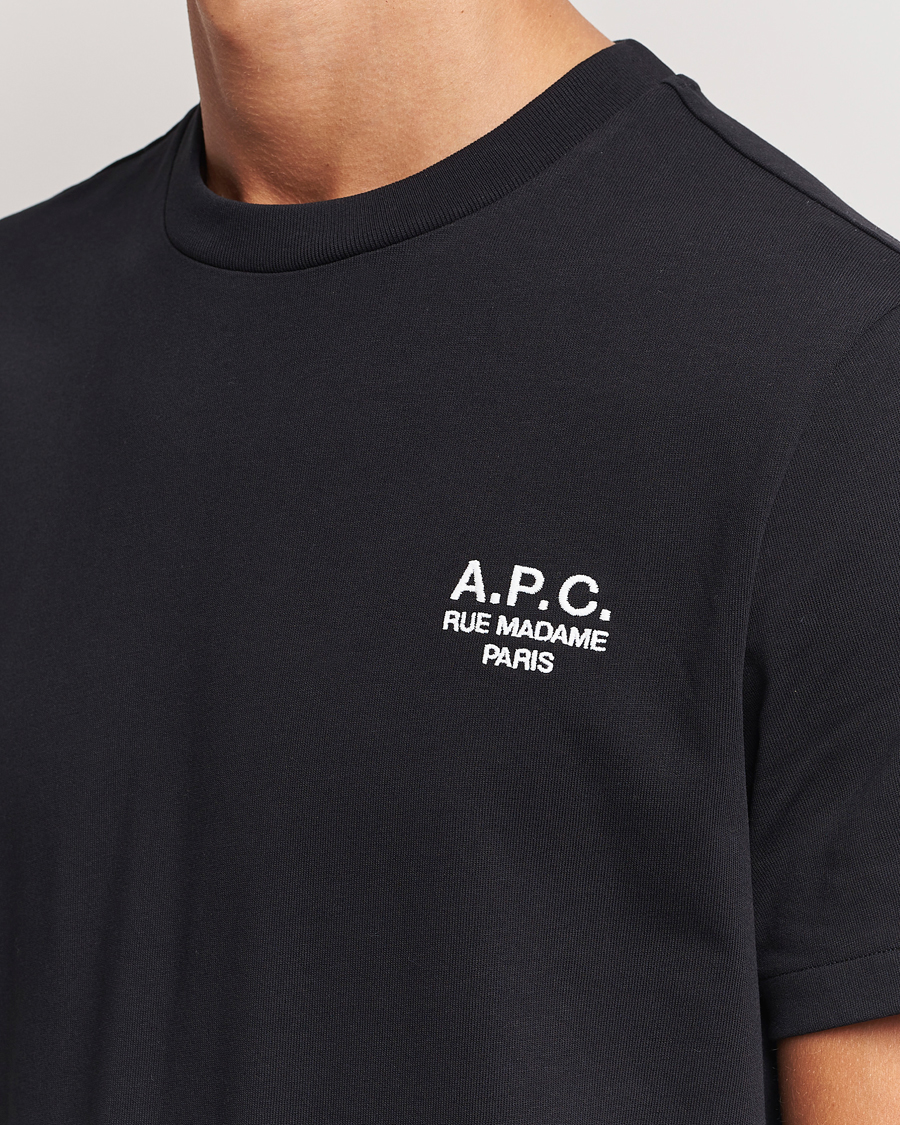 Herren | T-Shirts | A.P.C. | Rue Madame T-Shirt Black/White