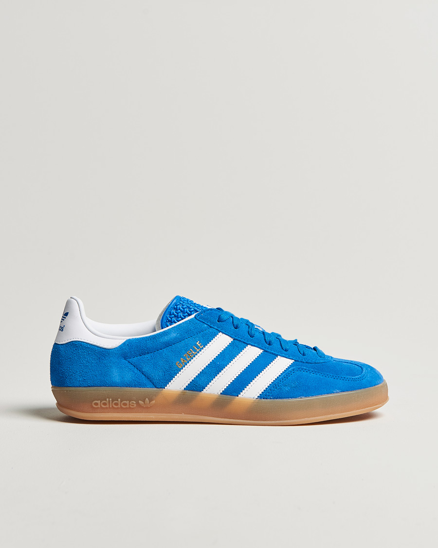 Herren | adidas Originals Gazelle Indoor Sneaker Blue/White | adidas Originals | Gazelle Indoor Sneaker Blue/White