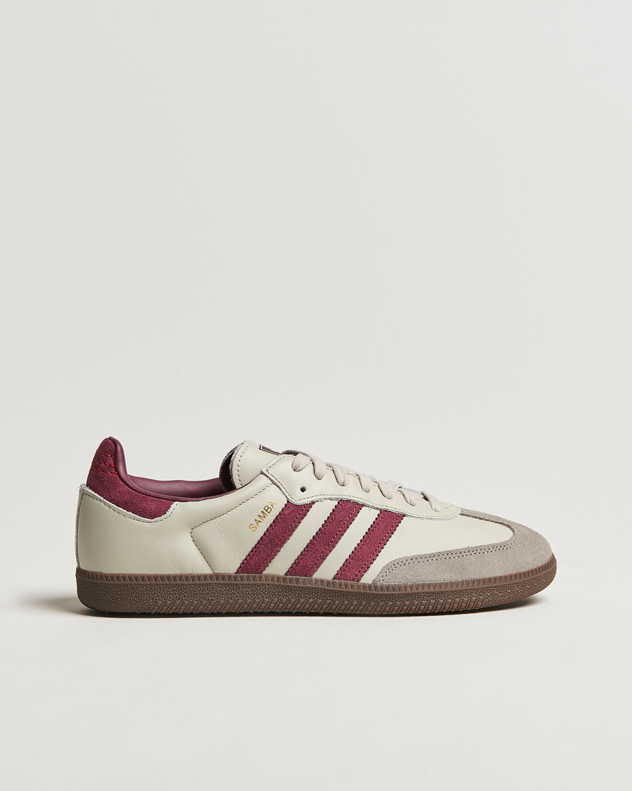 Herren | adidas Originals Samba Original Sneaker Beige/Wine | adidas Originals | Samba Original Sneaker Beige/Wine